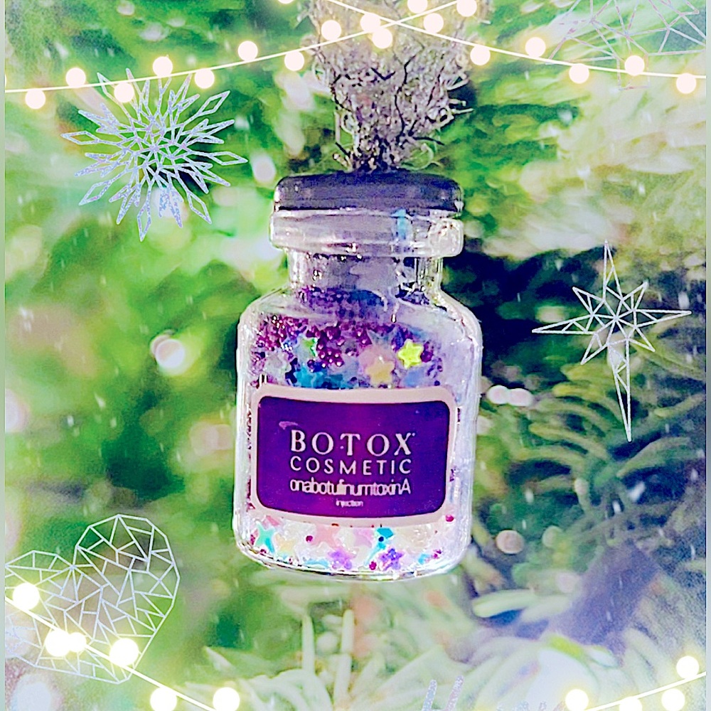 Botox Holiday Ornament- handmade!